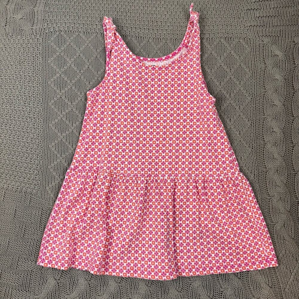 Tea Collection Drop Waist Pink Floral Sleeveless Dress ~ 3